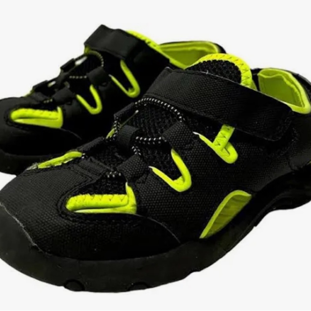 Kids Black and Yellow Shoes